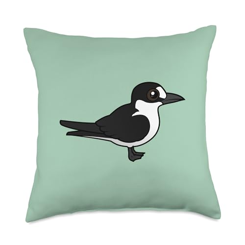 Cute Cartoon Sooty Tern Birdorable Bird Seabird Throw Pillow