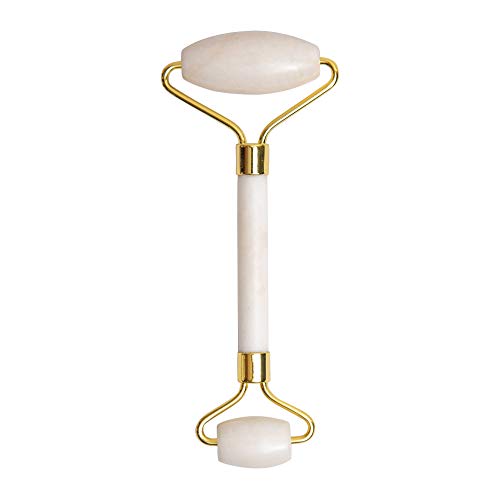 Premium Xiuyan Jade Facial Roller,100% Natural Jade Roller | Durable Anti-Aging Slimming Massager Face and Neck Beauty Tool -by Skin And Senses