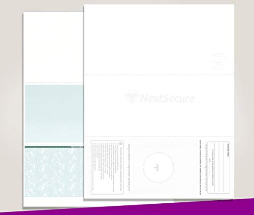 image for NextDayLabels - Blank Check Stock for Laser/Ink-Jet, 8-1/2 x 11