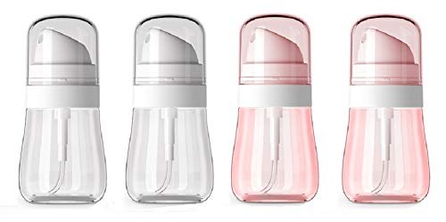 Myswift Spray Bottles 4 Pack, 50ml Fine Mist Empty Spray Bottles, Refillable Small Spray Bottle for Cosmetic Skincare, Essential Oils, Portable Travel Size Bottles for Rubbing Alcohol.