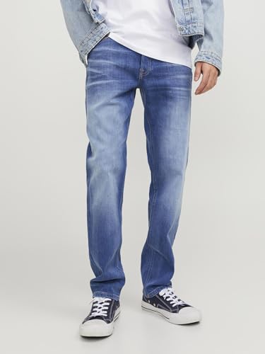 JACK & JONES Male Tapered Fit Jeans JJIMIKE JJORIGINAL JOS 411 NOOS Tapered Fit Jeans