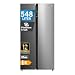 Midea Side-by-Side Kühlschrank (548 L Familien-Größe) - No Frost (Nie wieder abtauen), Leise 35 dB, Inverter Kompressor, Multi-Air-Flow & SuperCool, Flaschenablage, Blau-Stahl, MERS530FGE46EU