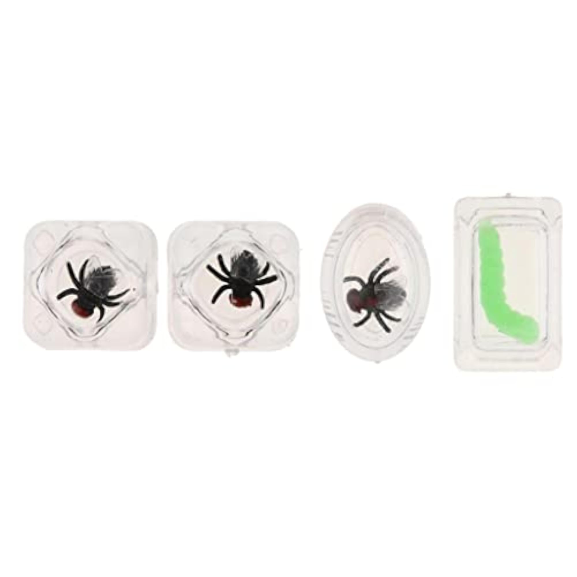 3x2pcs Simulation Ice Cube with Insect Inside