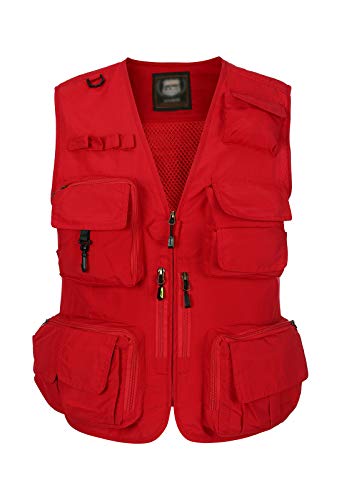 Image of Hbufnha Outdoor Fishing Hunting Vest Multi Pockets Work Cargo Jacket