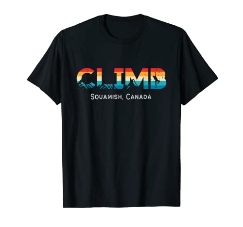 Vintage Climb Squamish Rock Climbing T-Shirt