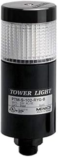 PTM-SC-102-RBG-B, LED Stack Tower Light, 56mm Lens, 3 Colors(R/B/G) in one Module, Steady, Direct mounting Black Body, 25