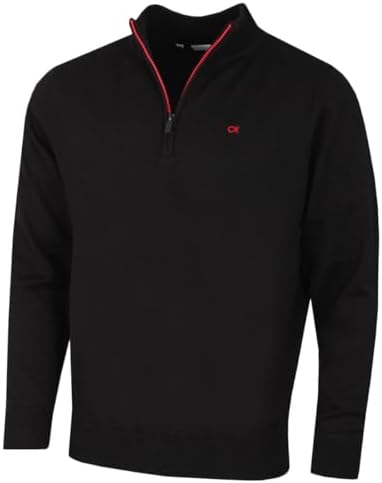 Calvin Klein 2026 Herren Campus Halbzip Pullover ganzjährig pflegeleicht | Weich, langlebig, farbecht, formbeständig, normale Passform