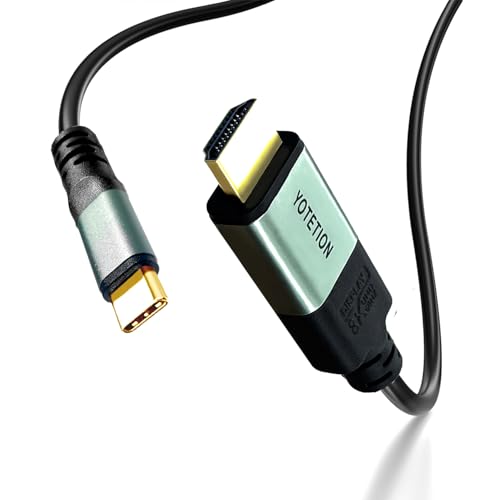 Câble USB C vers HDMI 2.1 de 3,7m pour MacBook Pro et iPhone 15 avec flux vidéo 8K 60Hz