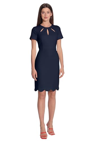 Image of Maggy London Women's Keyhole Neck Scuba Crepe Sheath Dress