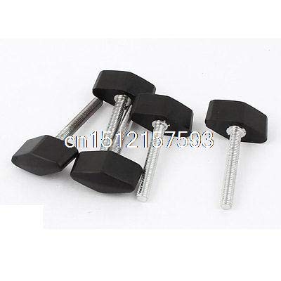 Lilianos 5pcs M6x45mm Thread Rotating Adjustable T Clamping Handle Screw Knob