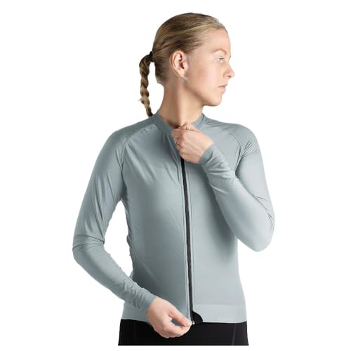 Maillot cyclisme manches longues femme mi-saison idéal pour sorties VTT et gravel