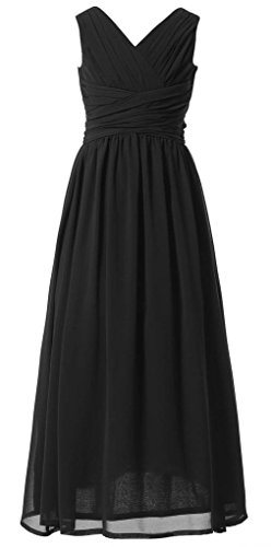 Juniors Long Bridesmaid Dress Party Dresses Flower Girl's Dress