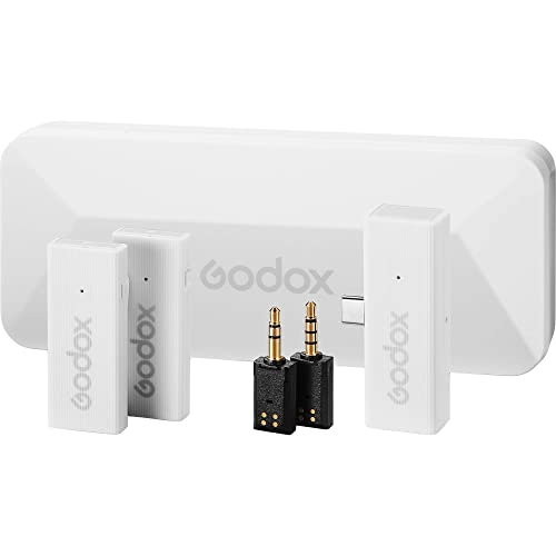 Image of Godox MoveLink Mini UC 2-Person Wireless Microphone System for Cameras & Mobile Devices (Cloud White)