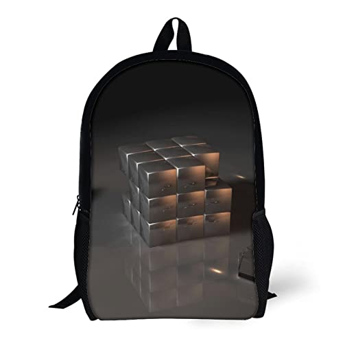 Sac à dos d'école pour enfants avec impression 3D Cube originale