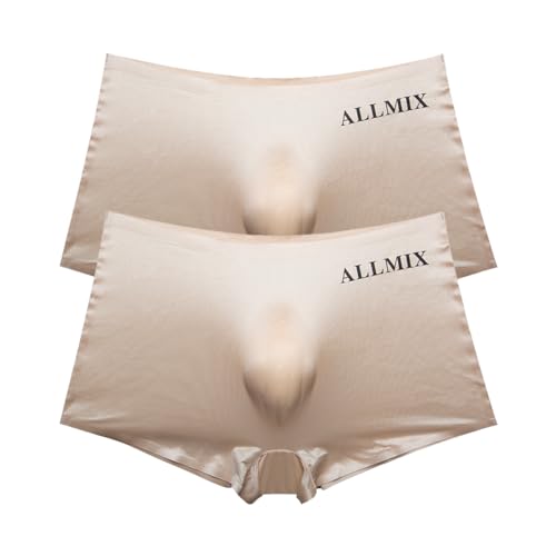 2Pcs G-String Boxer Briefs No Trace Men's Sexy Thongs Breathable Ice-Silk Summer Underwear Gym Home wear