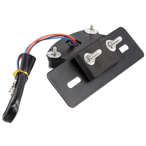 BOSREROY Luz traseira universal integrada para motocicleta, suporte de placa de licença para corrida