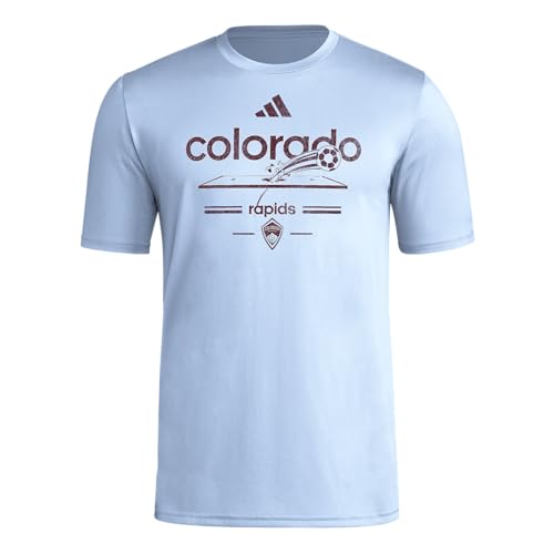 Colorado Rapids Vintage World t-shirt soccer homme manches courtes adidas pre-game