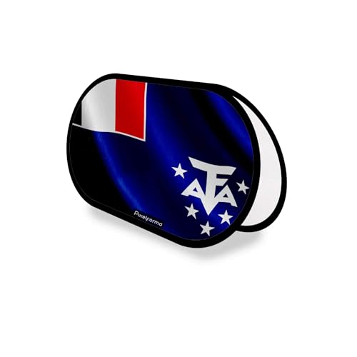 Drapeau Antarctique française haut de gamme en polyester résistant pour mât ovale