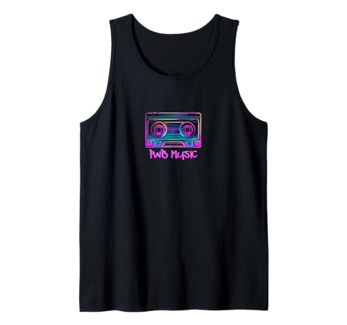 Cinta de casete Vaporwave R&B Music Line Art Hip Hop Camiseta sin Mangas