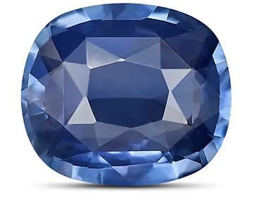 Saphir bleu 6,66 carats certifié en laboratoire, pierre Rashi Ratan naturelle