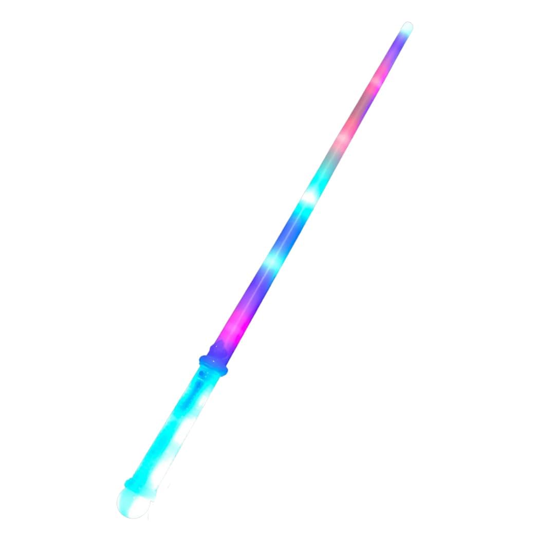 Multicoloured Light Up LED Rainbow Sword (72cm) Kids Toy Lightsaber (1 Sword)