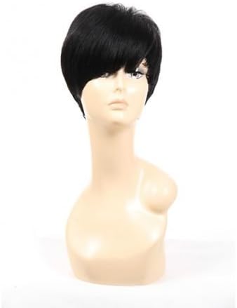 MON Venus - 100% Remy Human Hair Wavy Short Wig Color 1