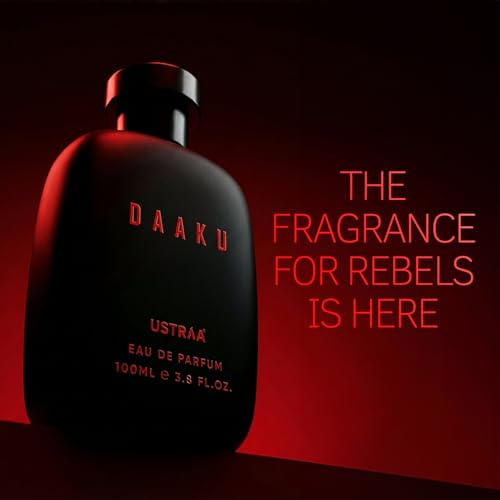 Image of Ustraa Daaku Perfume for Men | Bold, Warm, Long-Lasting Fragrance | 100ml