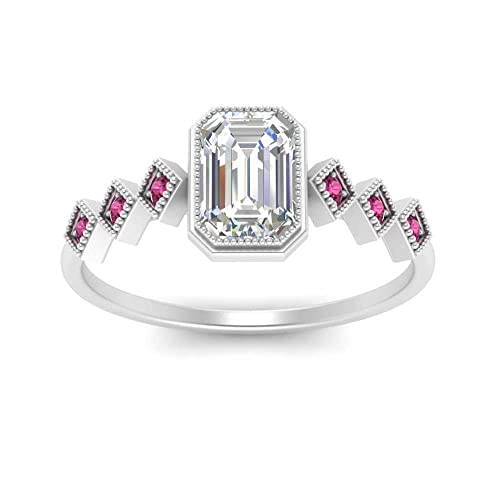 Bague de fiançailles émeraude en argent le cadeau idéal pour elle