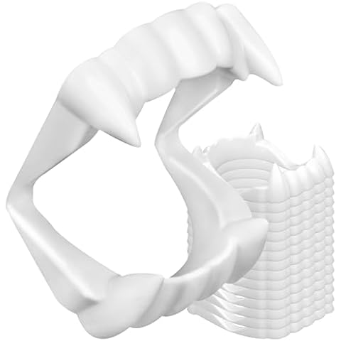 Seifar 108 Packs Plastic Vampire Teeth Fake Fangs Halloween Costume Props for Kids Cosplay Party, Goodie Bag Filler, Trick or Treat Accessories Cover