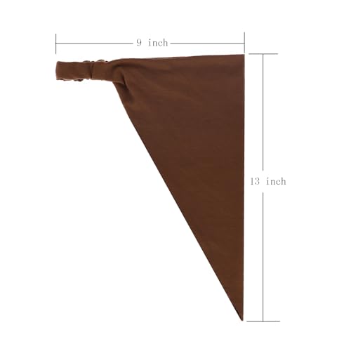 image for MapofBeauty 13 Inch 6 Pieces Soft Elastic Triangle Non-slip Bandana He