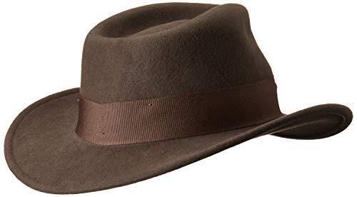Indiana Jones Dark Brown Fedora Hat Medium #TOP1
