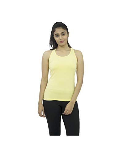 Women Girls Solid Pc Lycra Tank Top in Purple Color- Racer Back Stretch - DG-image-49