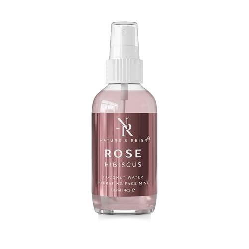 Coconut Rose Hibiscus Hydrating Mist | Alcohol-Free Toner Spray for Dewy, Balanced Skin (4oz)