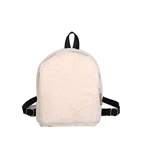 Bolsos de compras en línea a finales de 2019 de mochila de viaje de hombro versátil de hombro de felpa simple para mujer