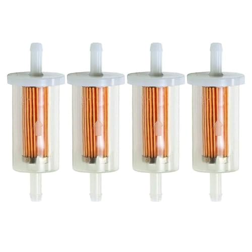 Hipa 695666 845125 695666 Fuel Filter For Briggs And Stratton 691035 493629 Mtd Craftsman Troy Bilt John-D-Eer D100 D105 D110 D120 D125 Lawn Mower Tractor 1/4 Inch Gas Fuel Filter cover
