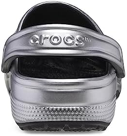 Crocs Unisex Classic Sparkly Clog, Metallic and Glitter Shoes, Silver, Numeric_10 US Men | Image 6