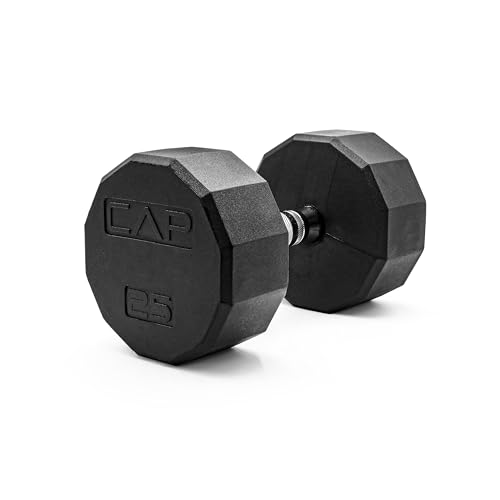 Image of CAP Barbell Coated Hex Dumbbell Weight - Single | 10-120 lbs | Multiple Options