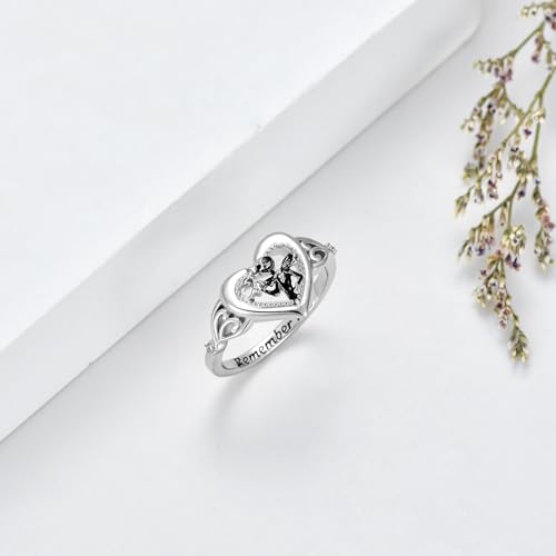 Bague Jack Skellington argent sterling 925, bijou gothique chic durable - 4