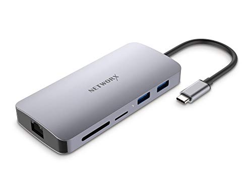 Preisvergleich Produktbild Networx USB-C Hub, Multiadapter für MacBook, space grau