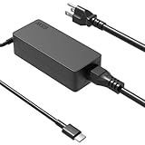 Cargador USB-C de 65 W para Lenovo Thinkpad, Yoga Slim 6 7 9, Ideapad Flex Duet Slim, ThinkBook, Chromebook Series X1 E590...