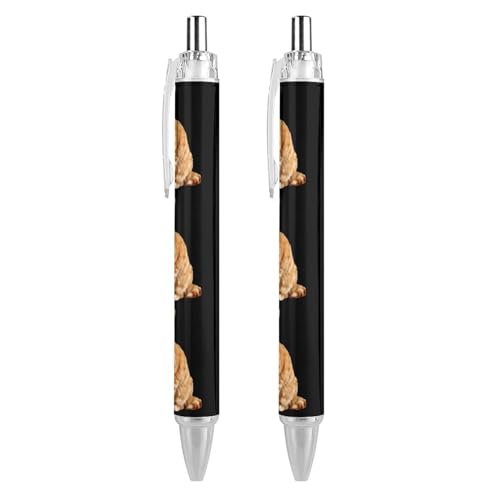 Bolígrafo retráctil de 0,5 mm A Yellow Cat, ideal para notas de oficina y apuntes