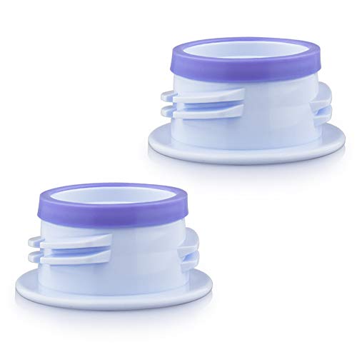 Image of Maymom 3rd Gen Thread Changer or Converter; Allow Spectra S1 S2 Pump Wide Mouth Flange to Use Medela, Ameda (Narrow), Lifefactory, Dr. Brown Narrow, No Leak, No Fallen