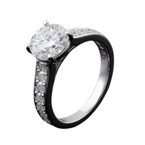 Bague de mariage moissanite 2-5mm anti-ternissement en argent 925