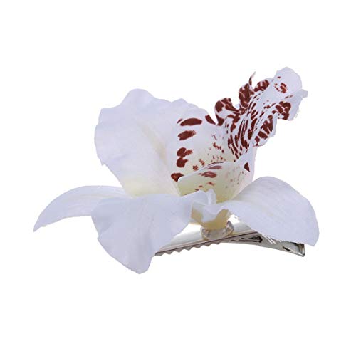 Nouveau Mariage De Mariée Orchidée Fleur Pince À Cheveux Barrette Femmes Filles Accessoires 1 Pcs Blanc Portable et Utile
