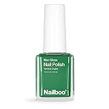 Nailboo PREMIER Max Gloss Nail Polish, (Rich Green) Exotic Emerald Nail Color, DIY Nails Salon Quali