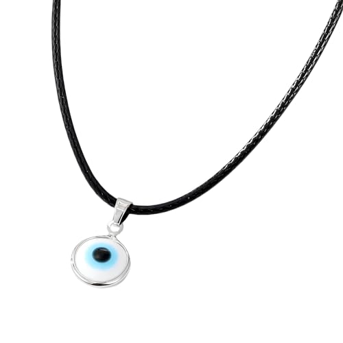 Collar de mal de ojo para mujeres y niñas, plata de ley 925 con colgante azul marino profundo, gargantilla turca de cristal, oro,