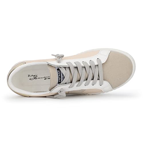 Image of VINTAGE HAVANA Women's Fashion Sneakers | Casual Lace up Low Top Tennis Shoes | Cute Trendy Dressy Sneakers