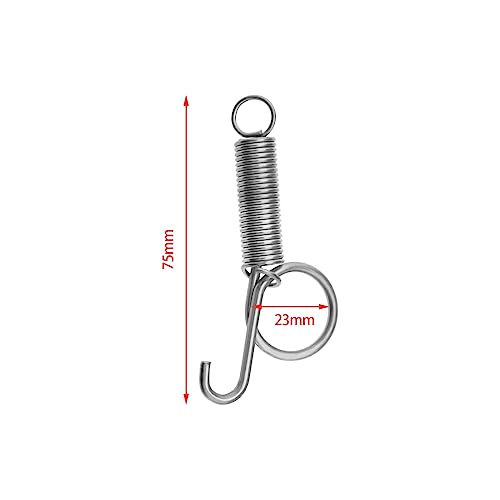 Image of The Lord of the Tools 30Pcs Spring Hook Cage Spring Cage Door Hooks Iron Spring Wire Latch Hook Cage Door Fixing Tools for Chickens Pigeons Rabbits 75mm