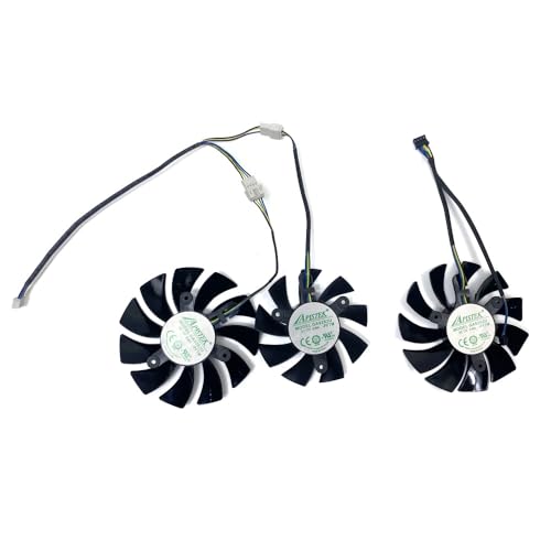 3PCS 85 MILLIMETRI Ventola Di Raffreddamento 4pin GA92S2U RTX3090 3080 3070 GPU VENTOLA for ZOTAC GeForce RTX 3060ti 3080 RTX 3090-24G6X Ventola Della Scheda Video (Color : 3PCS)