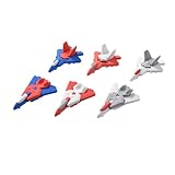 KUNFOWL 12 Pack Plane Erasers for Kids, 3D Erasers for Boys and Girls, Fun Erasers for School Supplies Prize Gifts Party Favors